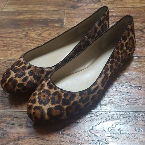 ann taylor leopard flats